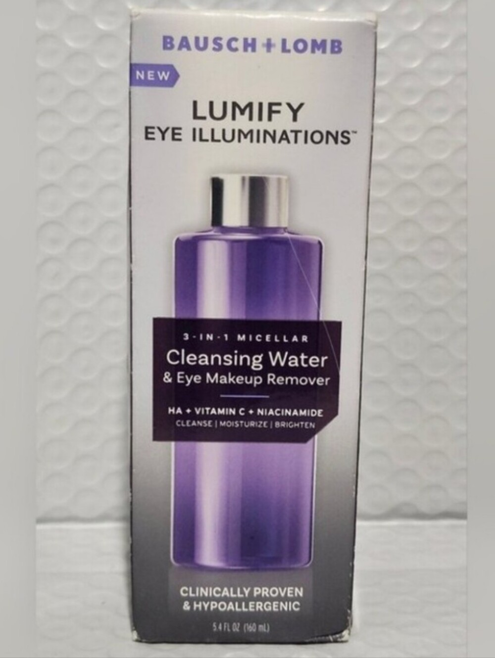 LUMIFY Eye Illuminations 3-In-1 Micellar Cleansing Water & Eye Makeup Remover